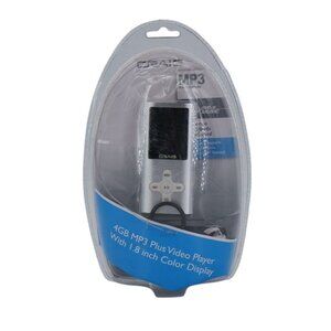 Craig 4GB MP3 + Video Player with 1.8" Color Display – Includes Stereo Earbuds (